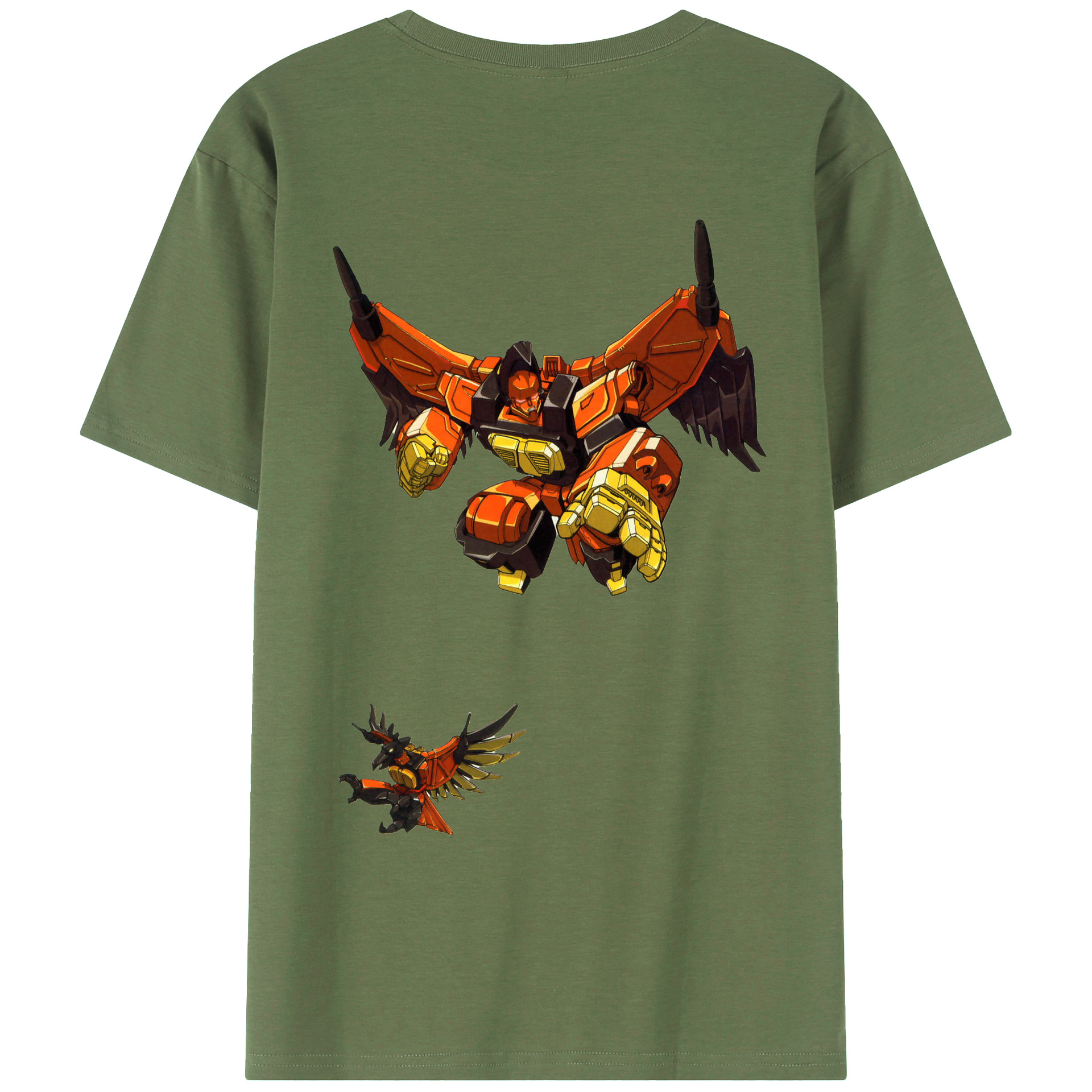 （画像用）  綿100％ メンズ半袖Tシャツ（バックプリント） 通気性